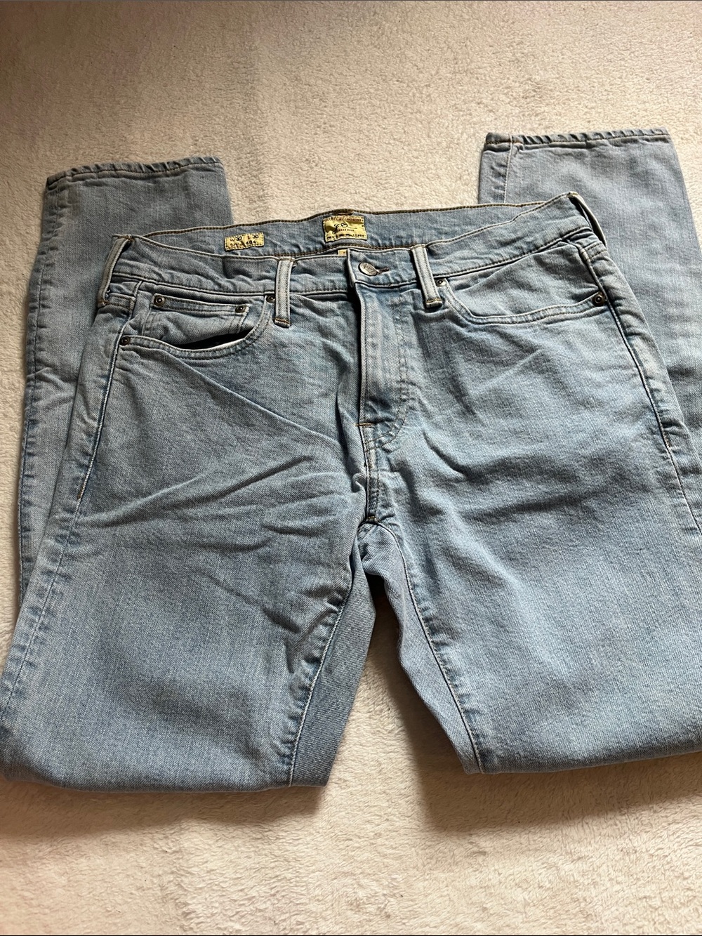 J. Crew Men's Light Wash Relaxed Jeans